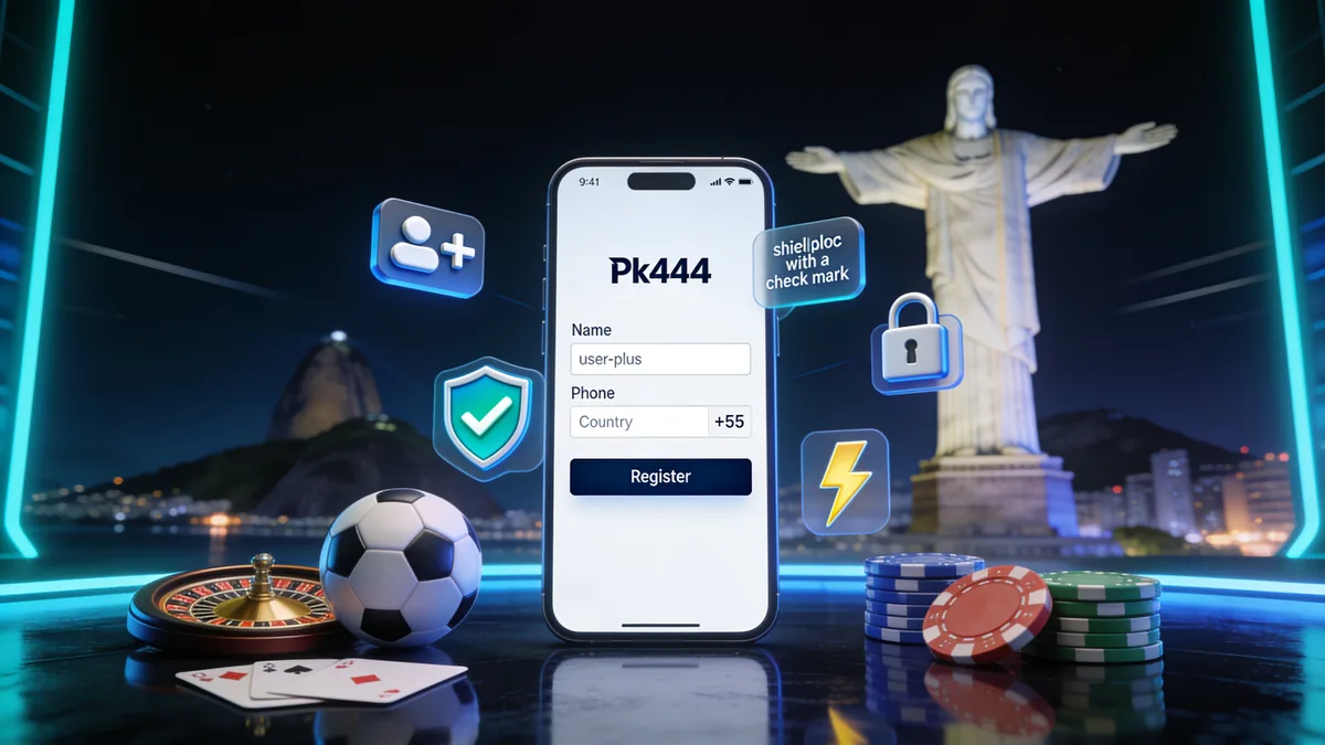 pk444 no Brasil — Cadastro e Primeiros Passos